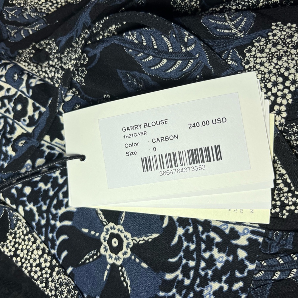 ba&sh NWT Garry Blouse in Carbon Size XS - Picture 5 of 7